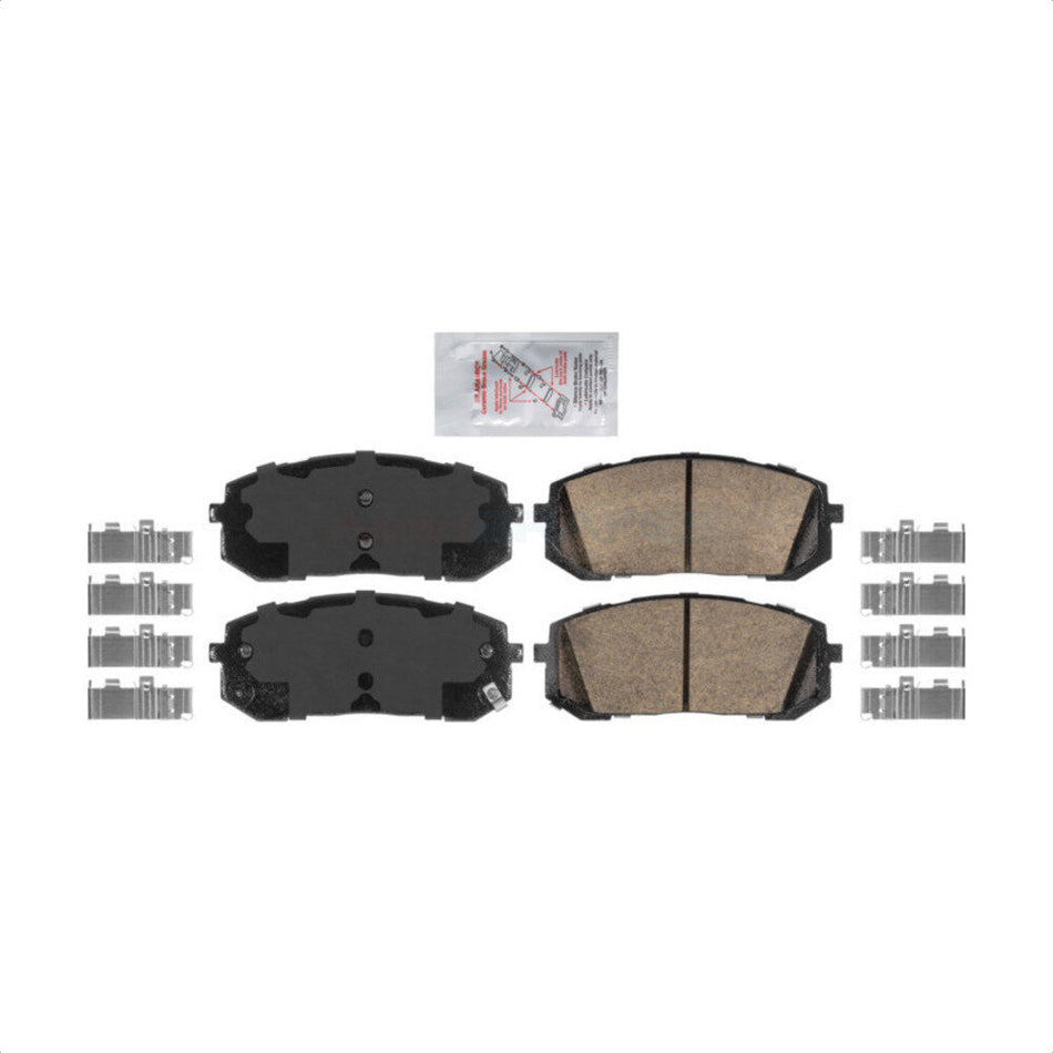 Front Ceramic Disc Brake Pads NWF-PRC2302 For Hyundai Sonata Kia K5 Elantra by AmeriBRAKES