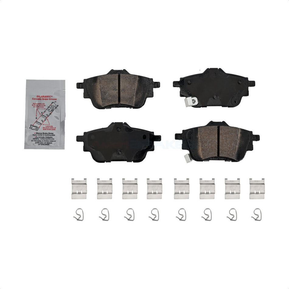 Rear Ceramic Disc Brake Pads NWF-PRC2306 For 2020-2023 Nissan Sentra rear brakes by AmeriBRAKES