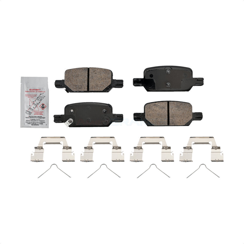 Rear Ceramic Disc Brake Pads NWF-PRC2370 For 2021-2022 GMC Chevrolet Canyon Colorado by AmeriBRAKES