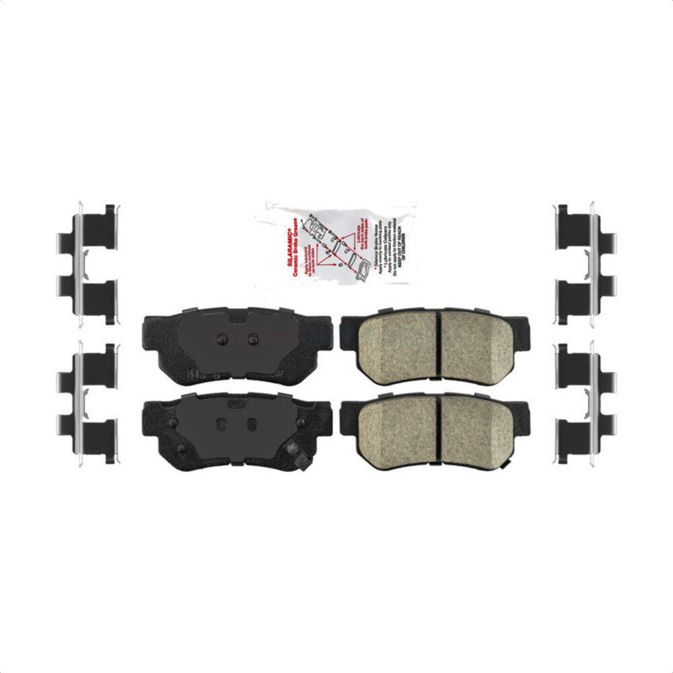 Rear Ceramic Disc Brake Pads NWF-PRC813 For Hyundai Sonata Kia Elantra Santa Fe Optima Sportage Tucson Azera XG350 Amanti XG300 Magentis by AmeriBRAKES