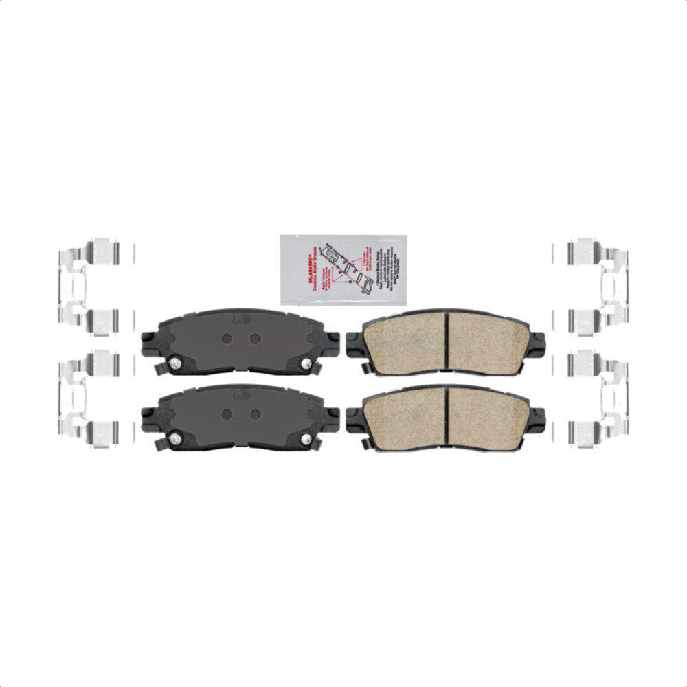 Rear Ceramic Disc Brake Pads NWF-PRC883 For Chevrolet GMC Traverse Trailblazer Acadia Buick Enclave Envoy EXT Cadillac XTS XL Saturn Outlook Rainier Limited Oldsmobile Bravada XUV SSR Isuzu Ascender by AmeriBRAKES