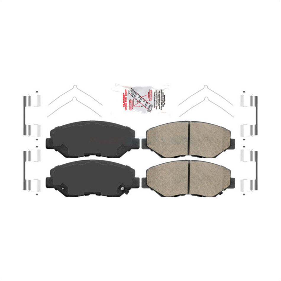 Front Ceramic Disc Brake Pads NWF-PRC914 For Honda Accord Pilot CR-V Element Fit Acura ILX by AmeriBRAKES