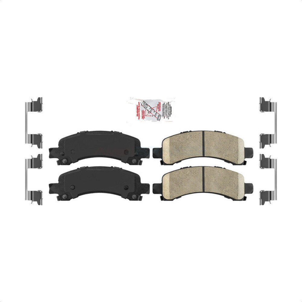 Rear Ceramic Disc Brake Pads NWF-PRC974A For Chevrolet Tahoe GMC Suburban 1500 Avalanche Yukon XL Express Cadillac Escalade Savana by AmeriBRAKES