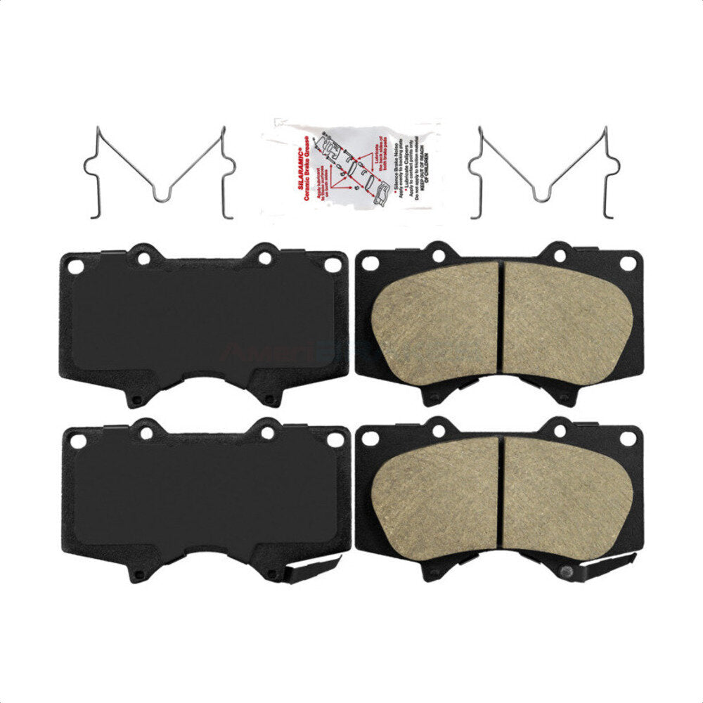 Front Ceramic Disc Brake Pads NWF-PRC976 For Toyota Tacoma 4Runner Tundra Lexus Sequoia GX460 FJ Cruiser GX470 Mitsubishi Montero by AmeriBRAKES