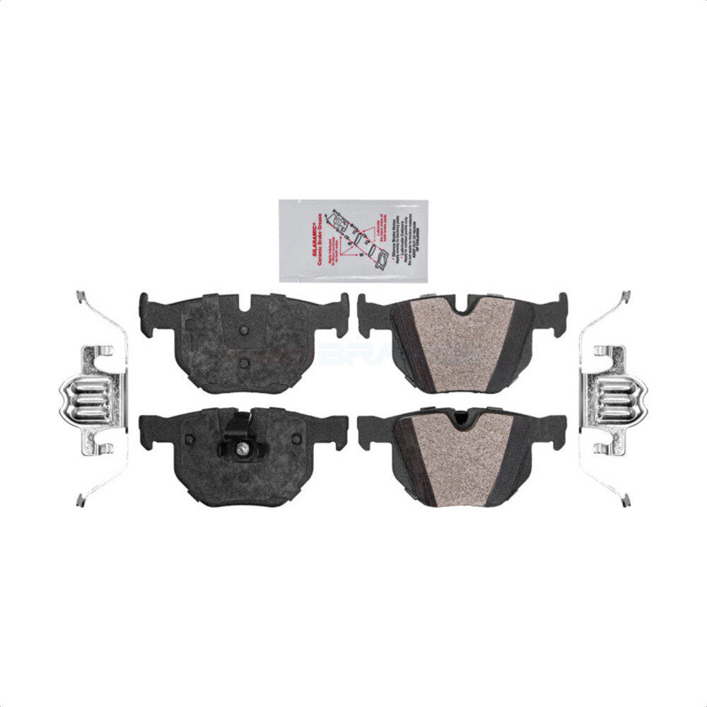 Rear Semi-Metallic Disc Brake Pads NWF-PRM1042 For BMW X5 X6 530i 528i 525i 530xi 535xi xDrive 535i 528xi 525xi by AmeriBRAKES