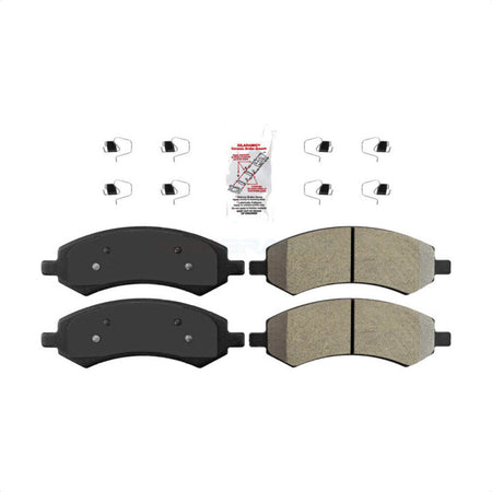 Front Semi-Metallic Disc Brake Pads NWF-PRM1084 For Ram 1500 Dodge Dakota Classic Durango Chrysler Aspen Mitsubishi Raider by AmeriBRAKES