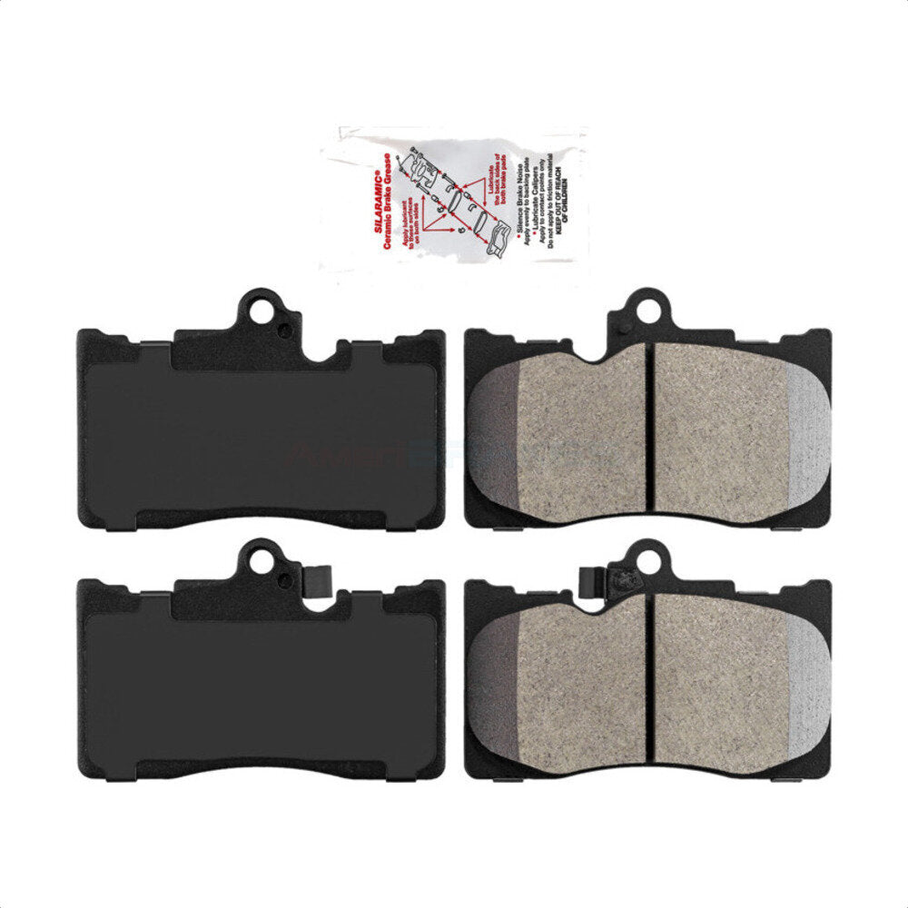 Front Semi-Metallic Disc Brake Pads NWF-PRM1118 For Lexus GS350 IS350 IS300 IS200t RC350 RC300 GS450h RC200t GS430 GS300 GS200t GS460 by AmeriBRAKES