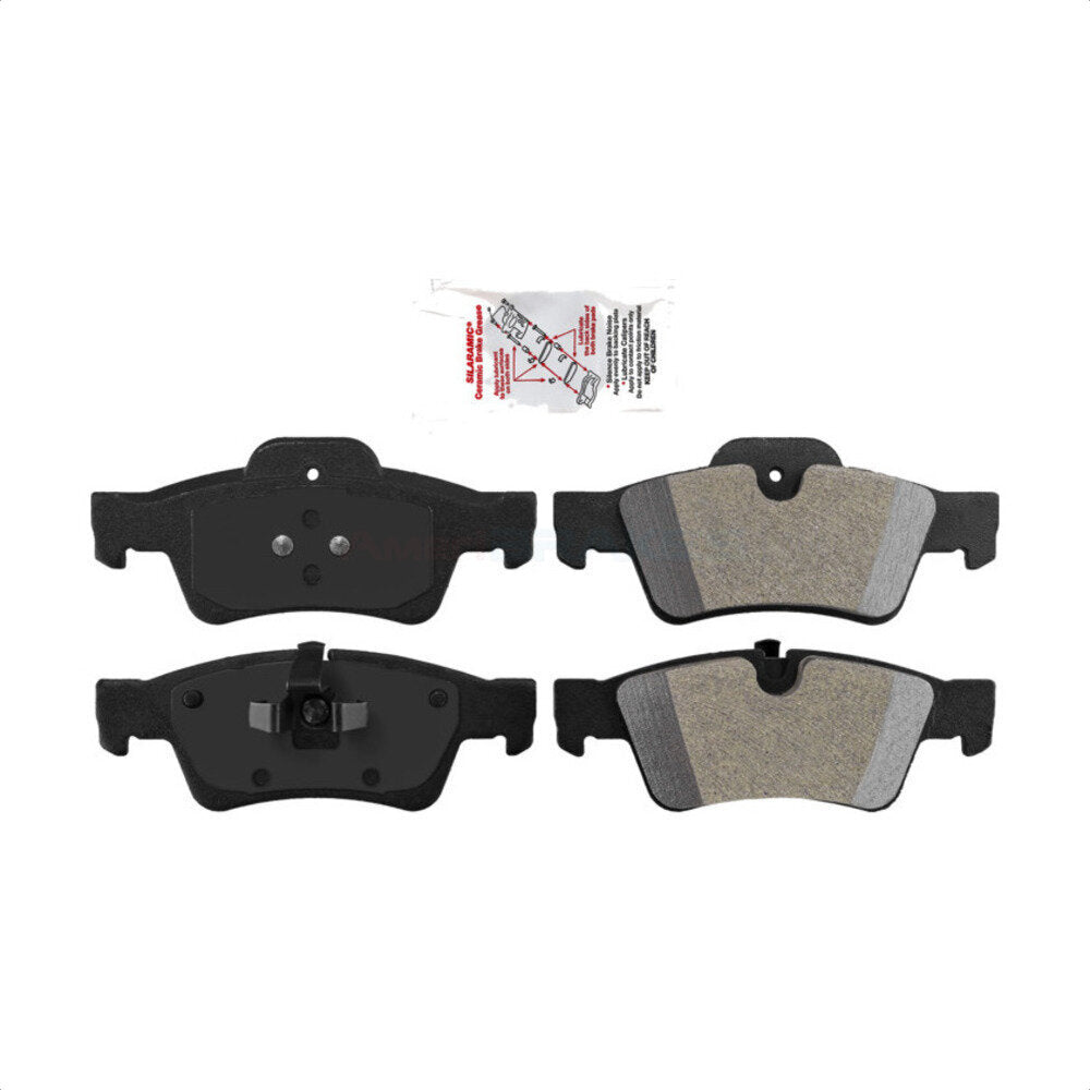 Rear Semi-Metallic Disc Brake Pads NWF-PRM1122 For Mercedes-Benz ML350 GL450 R350 GL550 G63 AMG ML500 ML320 GL350 ML550 GL320 R500 R320 G55 ML63 G65 ML450 by AmeriBRAKES