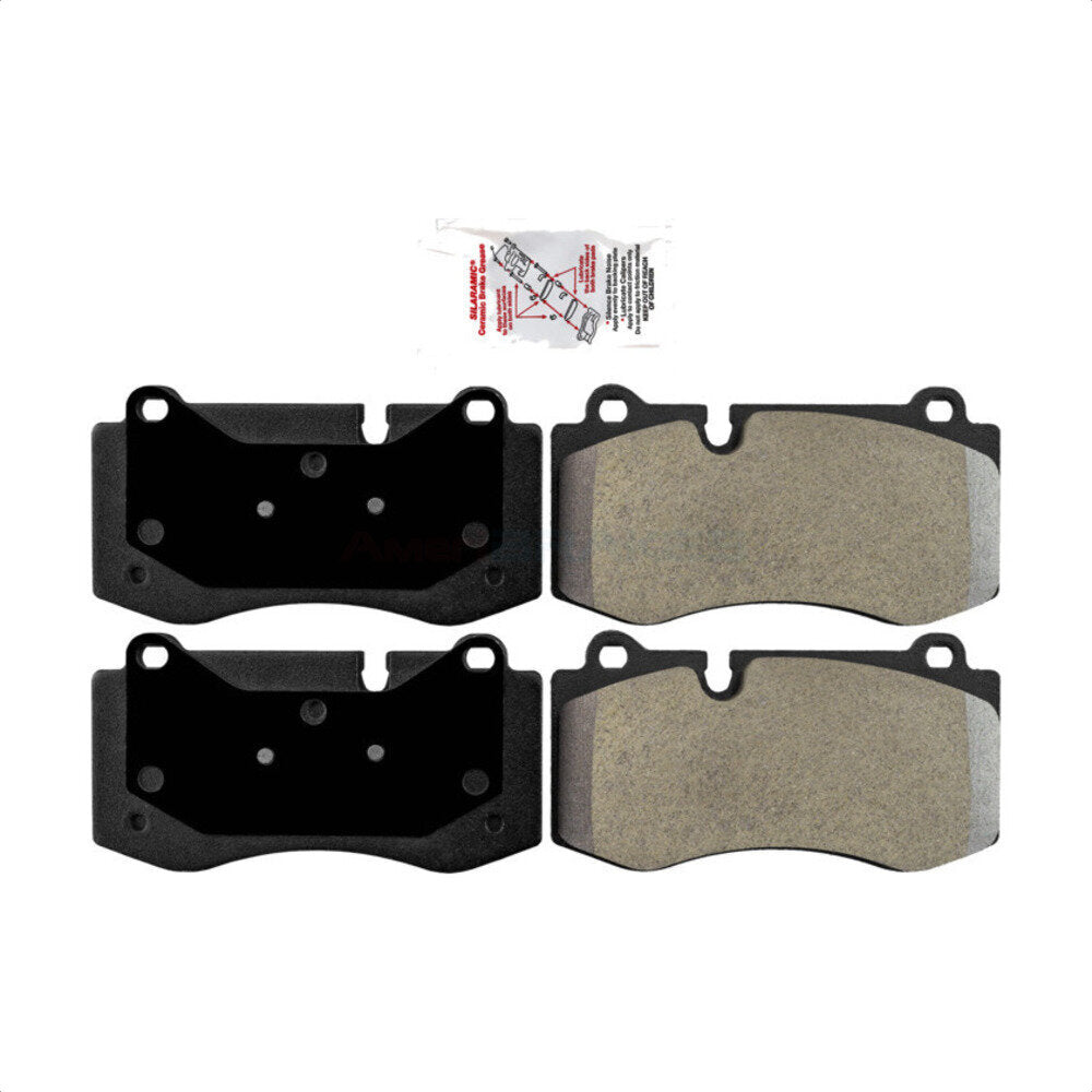 Front Semi-Metallic Disc Brake Pads NWF-PRM1223 For Mercedes-Benz S550 SL550 CL550 S600 S350 S400 CL600 S450 by AmeriBRAKES