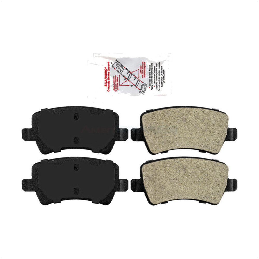 Rear Semi-Metallic Disc Brake Pads NWF-PRM1307 For Volvo XC60 S60 XC70 S80 Land Rover Range Evoque V60 Cross Country LR2 V70 by AmeriBRAKES