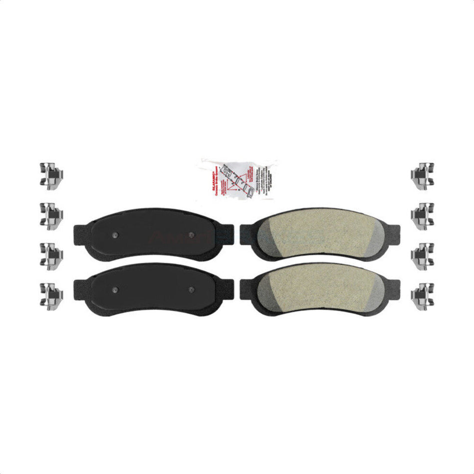 Rear Semi-Metallic Disc Brake Pads NWF-PRM1334 For Ford F-350 Super Duty F-250 F-450