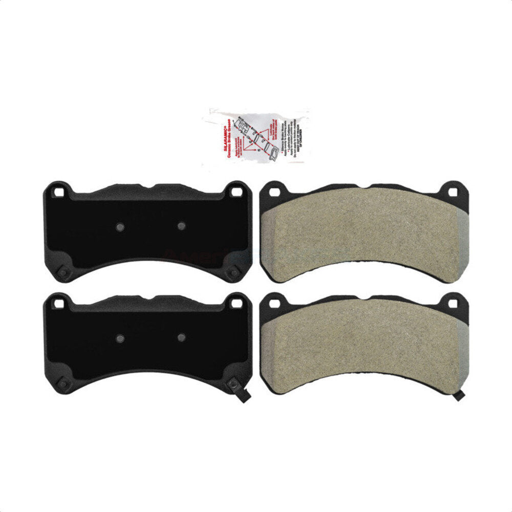 Front Semi-Metallic Disc Brake Pads NWF-PRM1365 For Subaru WRX STI Lexus IS F by AmeriBRAKES