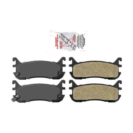 Rear Semi-Metallic Disc Brake Pads NWF-PRM636 For Mazda Ford Escort Miata Protege Mercury Tracer by AmeriBRAKES