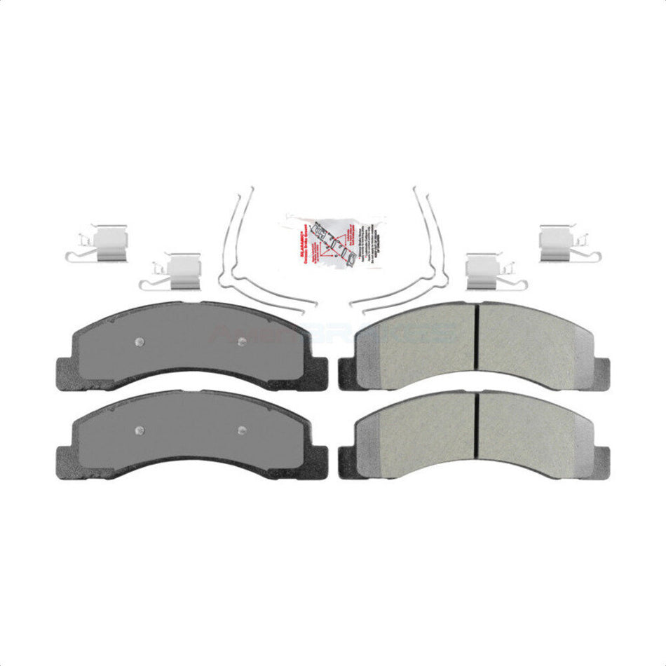 Front Semi-Metallic Disc Brake Pads NWF-PRM824 For Ford F-250 Super Duty F-350 Excursion by AmeriBRAKES