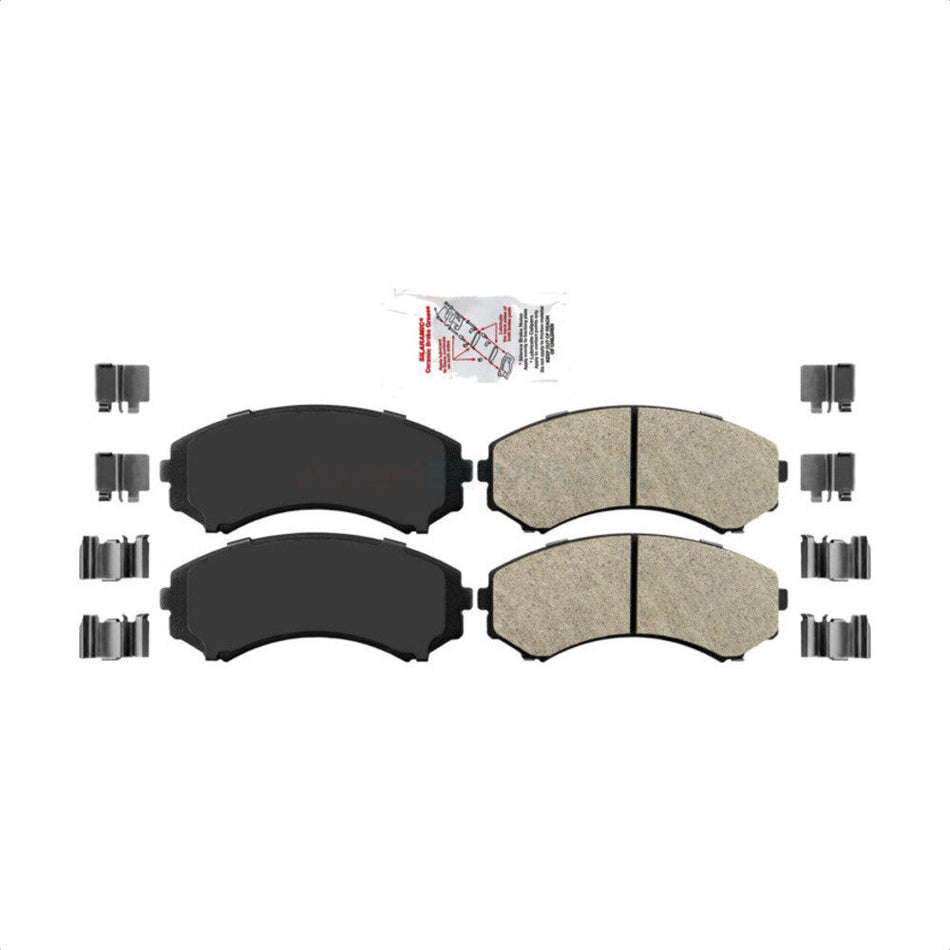 Front Semi-Metallic Disc Brake Pads NWF-PRM867 For Mitsubishi Endeavor Isuzu Rodeo Montero Axiom Honda Passport Sport by AmeriBRAKES