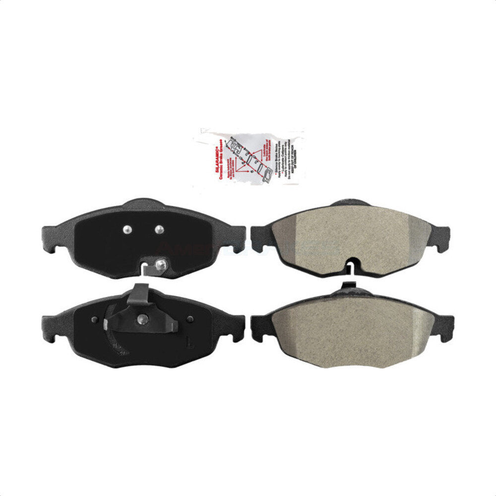 Front Semi-Metallic Disc Brake Pads NWF-PRM869 For Chrysler Sebring Dodge Stratus by AmeriBRAKES