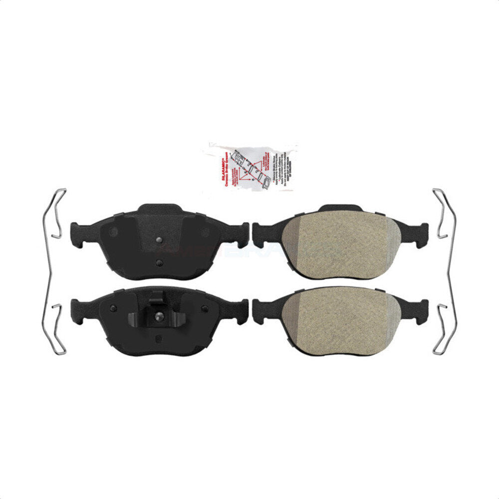 Front Semi-Metallic Disc Brake Pads NWF-PRM970 For Ford Focus Transit Connect by AmeriBRAKES