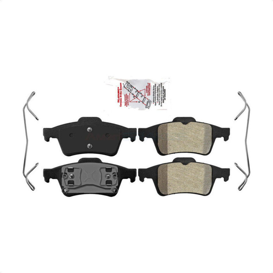 Rear Semi-Metallic Disc Brake Pads NWF-PRM973 For Mazda 3 5 Saab 9-3