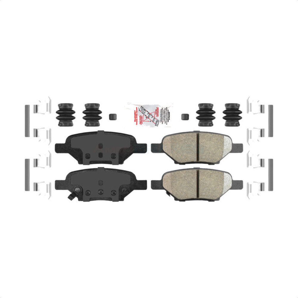 Rear Ceramic Disc Brake Pads NWF-PTC1033 For Chevrolet Malibu Pontiac G6 Cobalt Saturn Ion HHR Aura G5 Pursuit by AmeriBRAKES