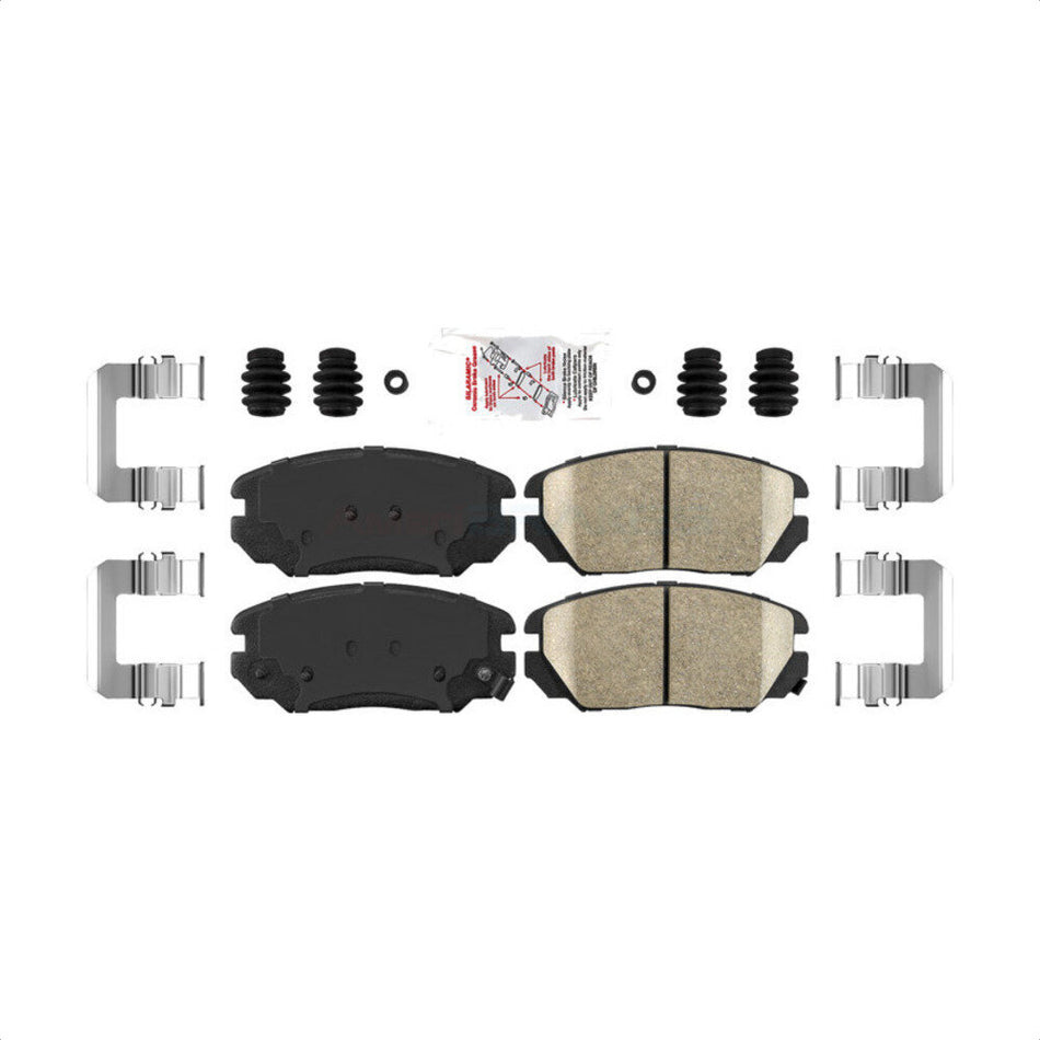 Front Ceramic Disc Brake Pads NWF-PTC1125 For Hyundai Sonata Azera Kia Amanti by AmeriBRAKES