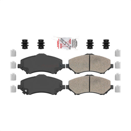 Front Ceramic Disc Brake Pads NWF-PTC1273 For Jeep Wrangler Dodge Grand Caravan Chrysler Town & Country Journey Liberty Nitro JK Volkswagen Routan Ram C/V by AmeriBRAKES