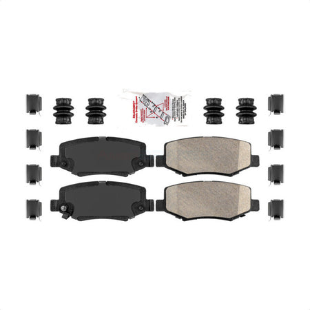 Rear Ceramic Disc Brake Pads NWF-PTC1274 For Jeep Wrangler Liberty Dodge Nitro JK by AmeriBRAKES