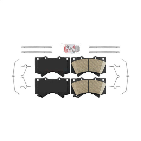 Front Ceramic Disc Brake Pads NWF-PTC1303 For Toyota Tundra Sequoia Lexus LX570 Land Cruiser by AmeriBRAKES