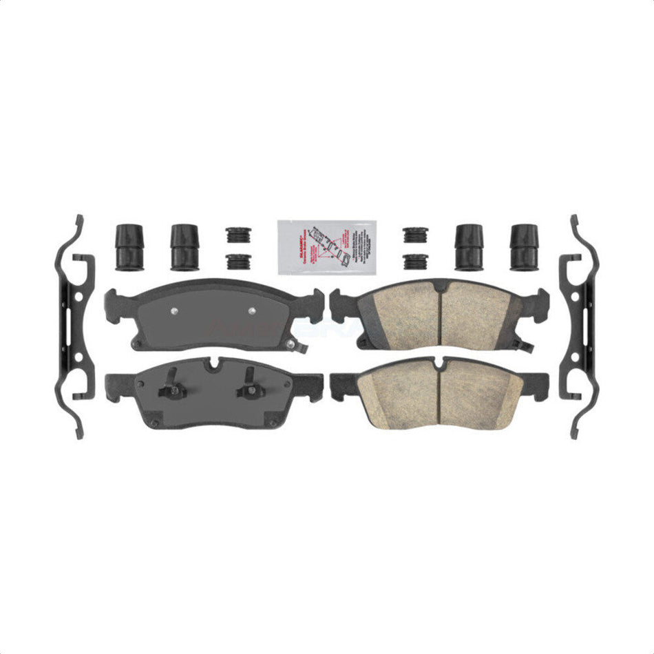 Front Ceramic Disc Brake Pads NWF-PTC1455 For Jeep Grand Cherokee Dodge Durango Mercedes-Benz GLS450 WK by AmeriBRAKES