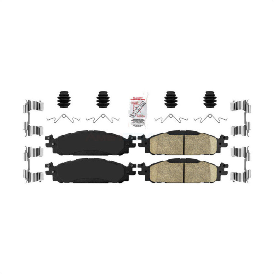 Front Ceramic Disc Brake Pads NWF-PTC1508 For Ford Explorer Flex Taurus Lincoln MKT MKS