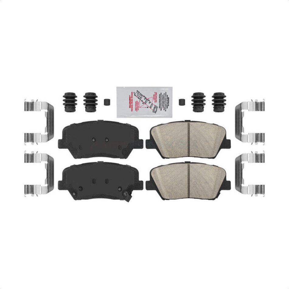 Front Ceramic Disc Brake Pads NWF-PTC1687 For Kia Sorento Hyundai Santa Fe Sport Azera Rondo by AmeriBRAKES