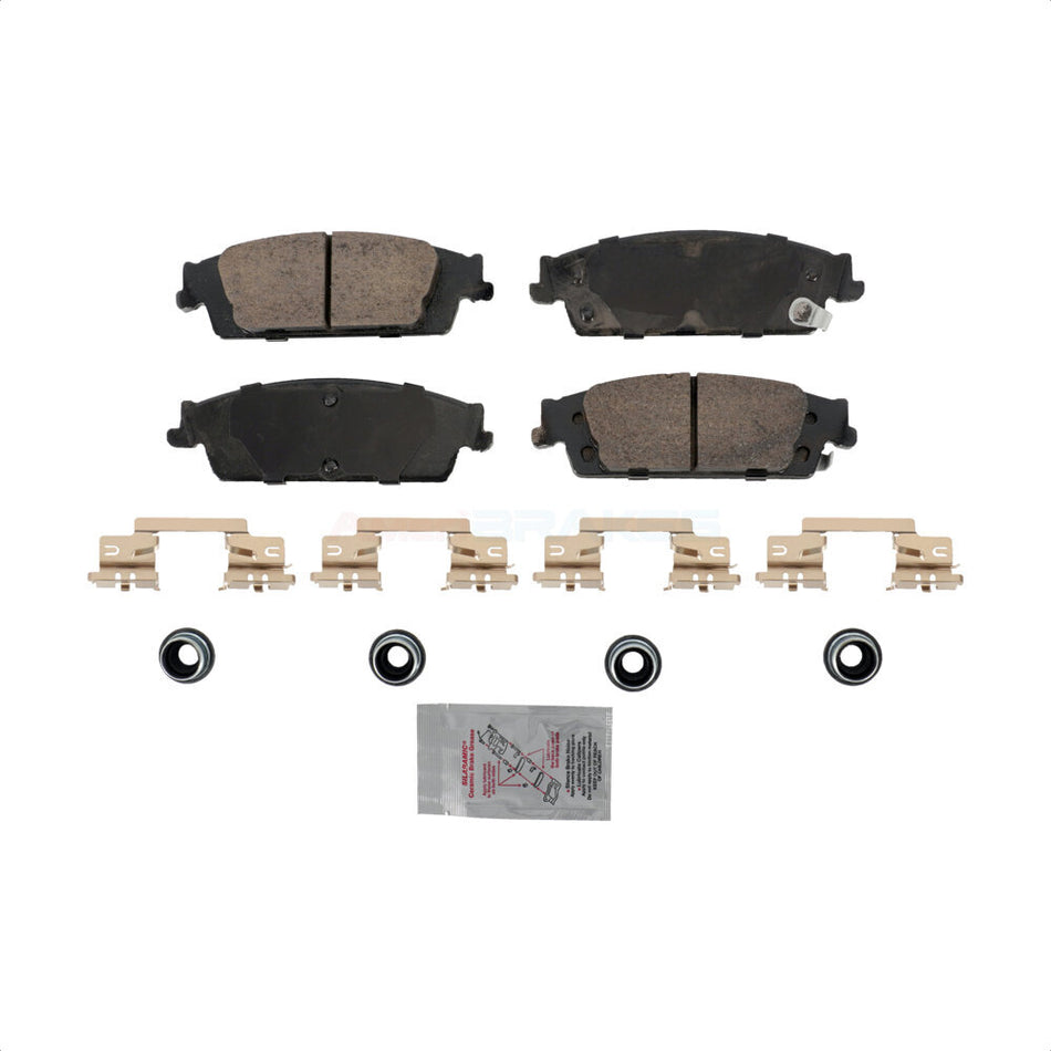 Rear Ceramic Disc Brake Pads NWF-PTC1707 For Chevrolet GMC Silverado 1500 Sierra Tahoe Yukon XL LD