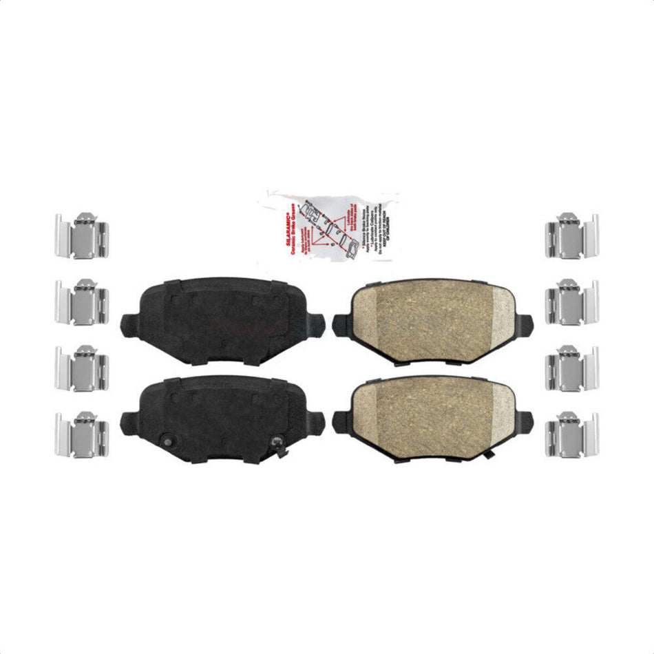 Rear Ceramic Disc Brake Pads NWF-PTC1719 For Dodge Grand Caravan Chrysler Town & Country Journey Ram C/V Volkswagen Routan by AmeriBRAKES