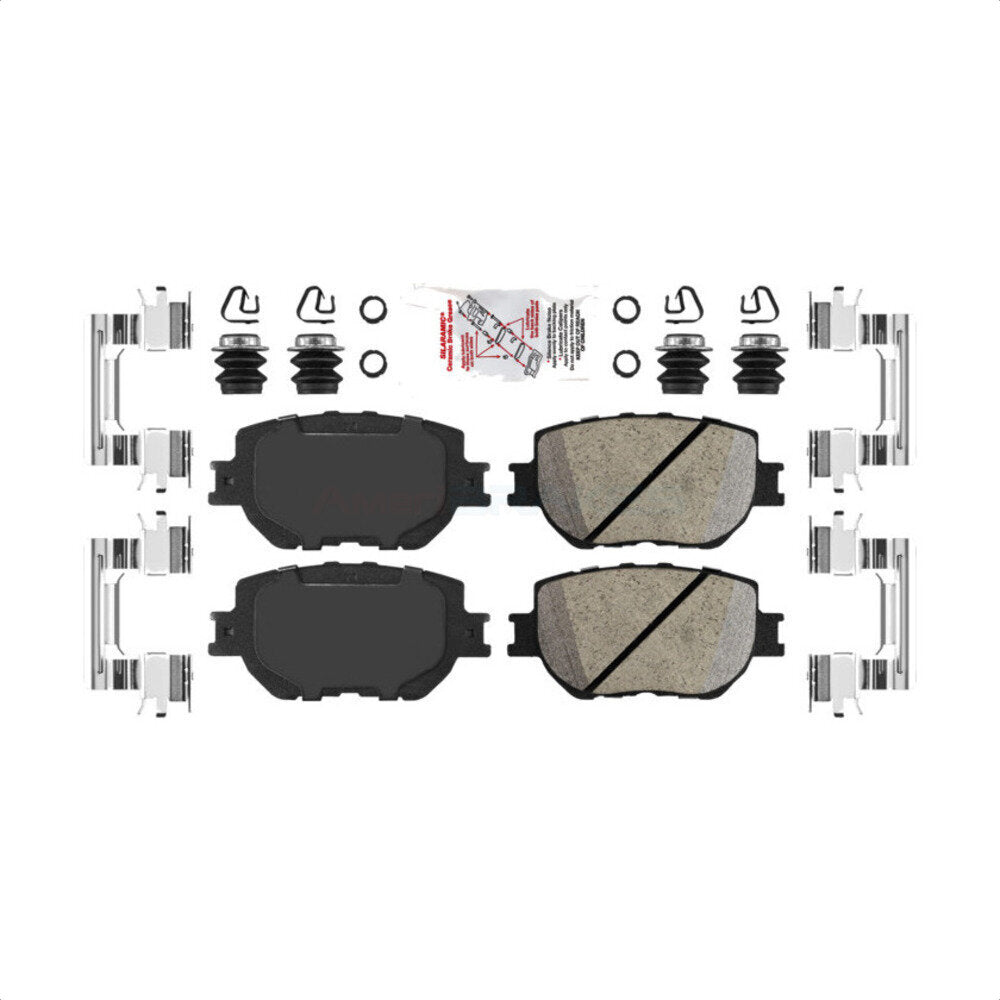 Front Ceramic Disc Brake Pads NWF-PTC1733 For Lexus IS250 by AmeriBRAKES