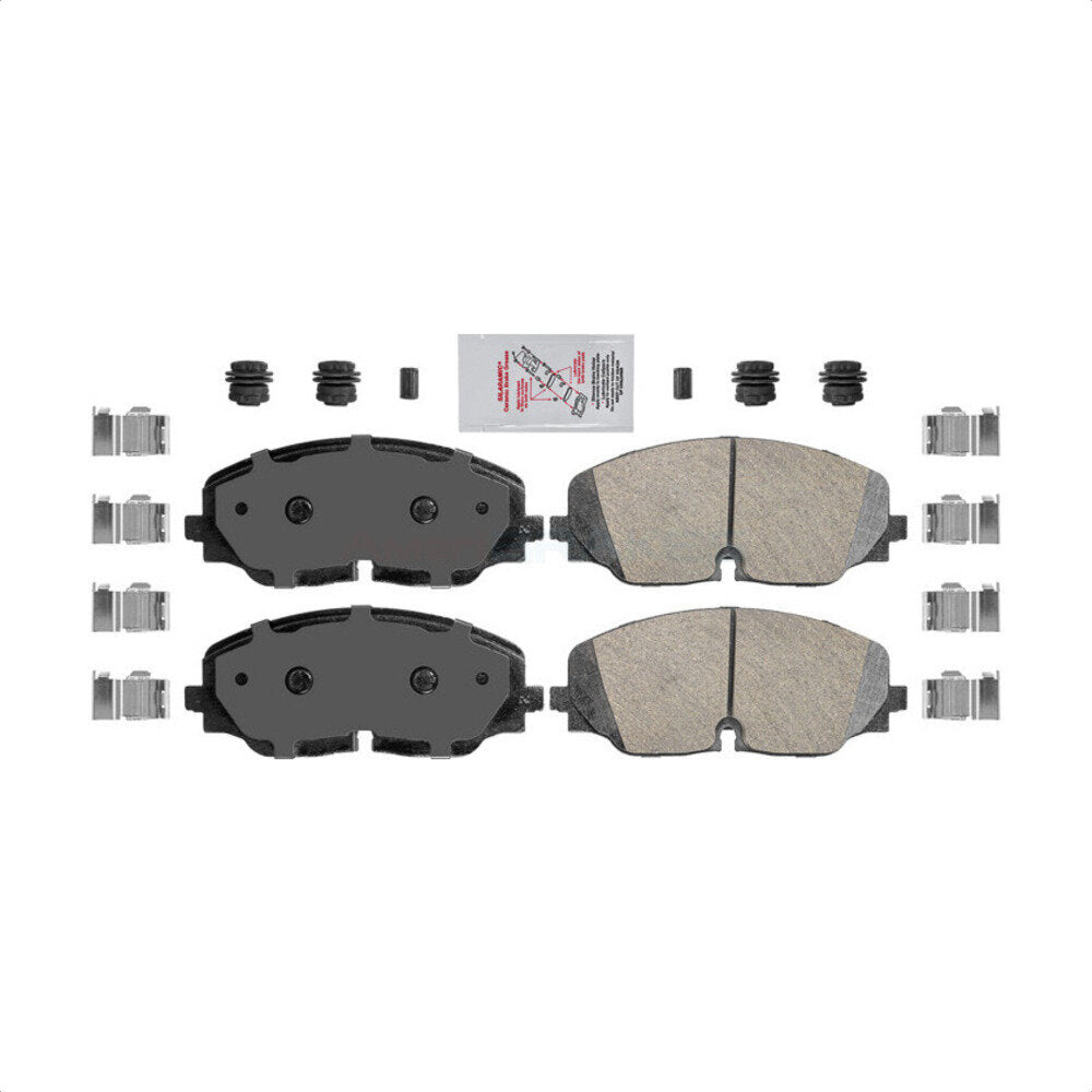 Front Ceramic Disc Brake Pads NWF-PTC2074 For Volkswagen Atlas Cross Sport by AmeriBRAKES