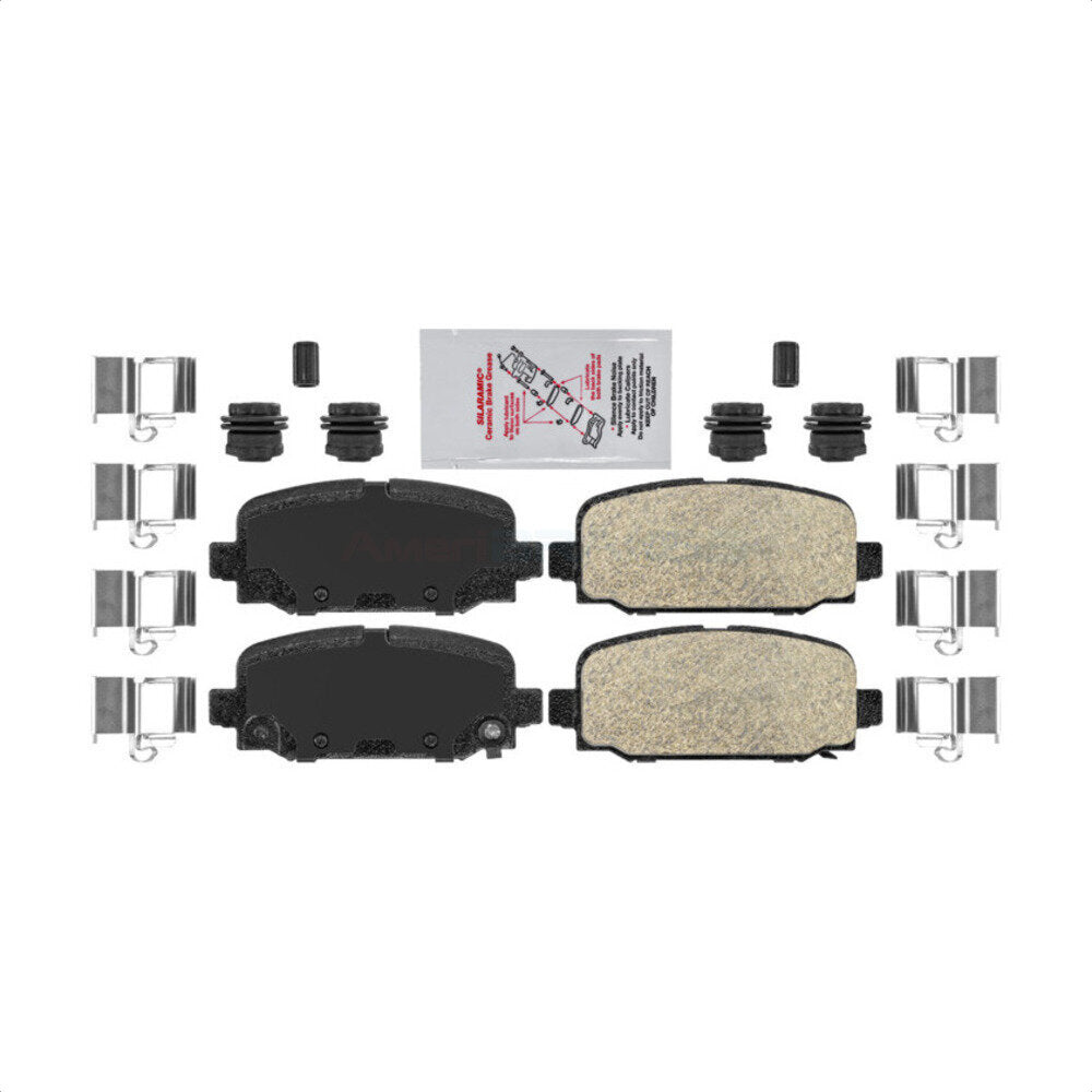 Rear Ceramic Disc Brake Pads NWF-PTC2081 For Jeep Compass by AmeriBRAKES