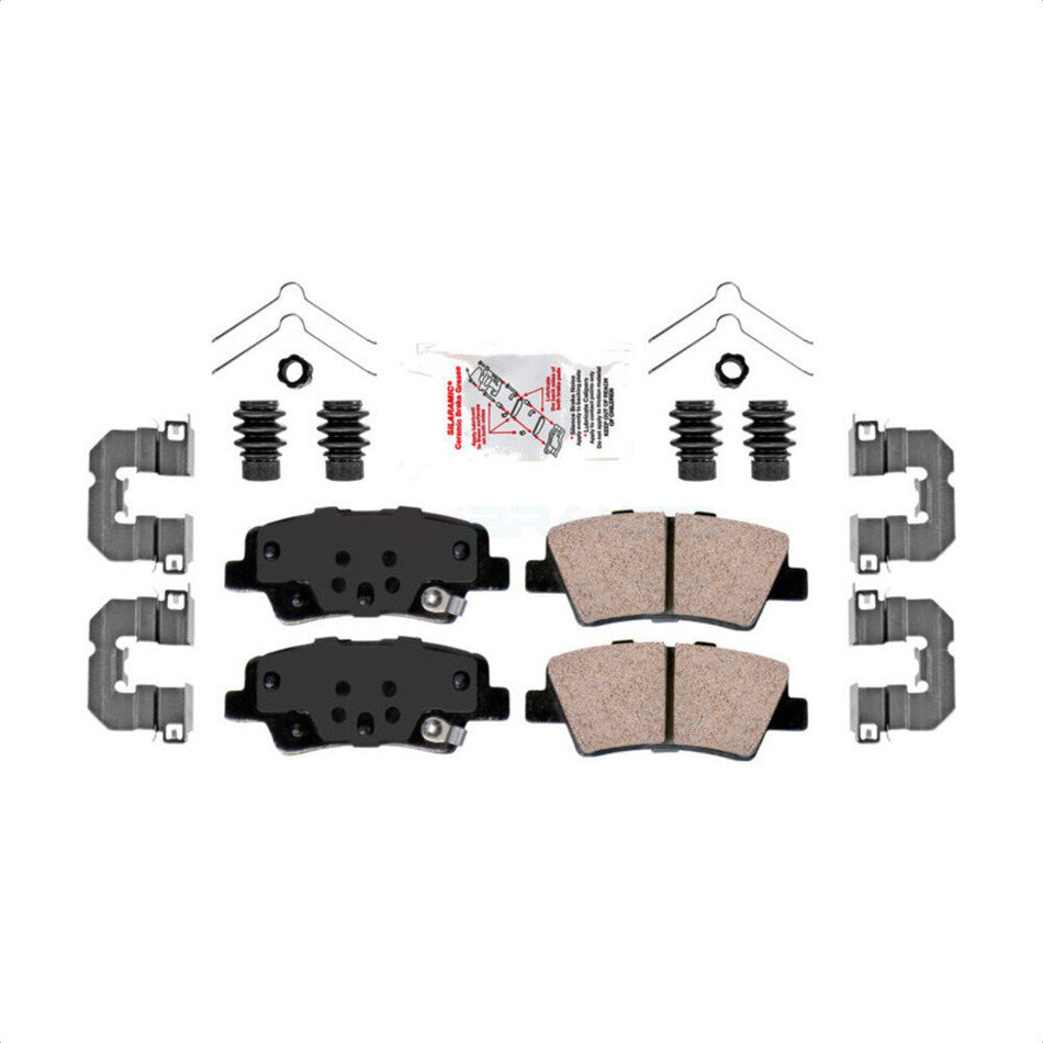 Rear Ceramic Disc Brake Pads NWF-PTC2098 For Kia Sportage Hyundai Tucson Cadenza Nexo by AmeriBRAKES