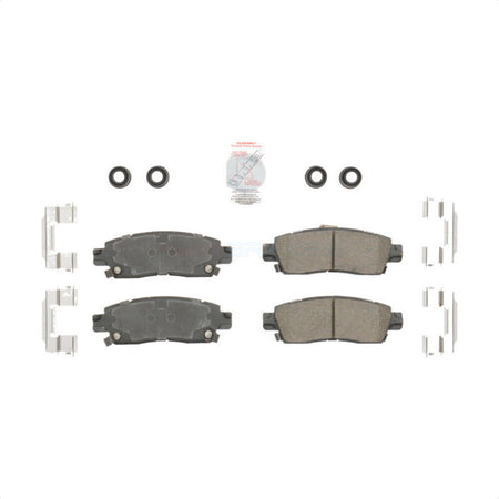 Rear Ceramic Disc Brake Pads NWF-PTC883 For Chevrolet GMC Traverse Trailblazer Acadia Buick Enclave Envoy EXT Cadillac XTS XL Saturn Outlook Rainier Limited Oldsmobile Bravada XUV SSR Isuzu Ascender by AmeriBRAKES