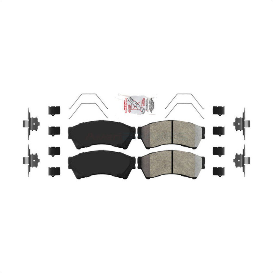 Front Semi-Metallic Disc Brake Pads NWF-PTM1164 For Ford Fusion Mazda 6 Lincoln MKZ Mercury Milan Zephyr by AmeriBRAKES