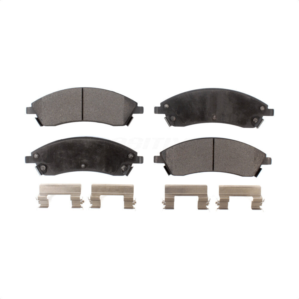 Front Semi-Metallic Disc Brake Pads PPF-D1019 For Cadillac SRX CTS STS Pontiac Bonneville by Positive Plus