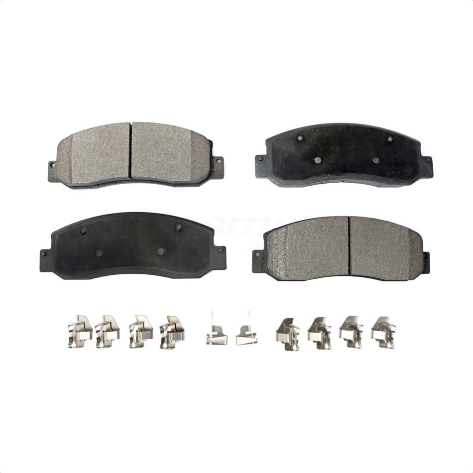 Front Semi-Metallic Disc Brake Pads PPF-D1069 For Ford F-250 Super Duty F-350 F-450 by Positive Plus