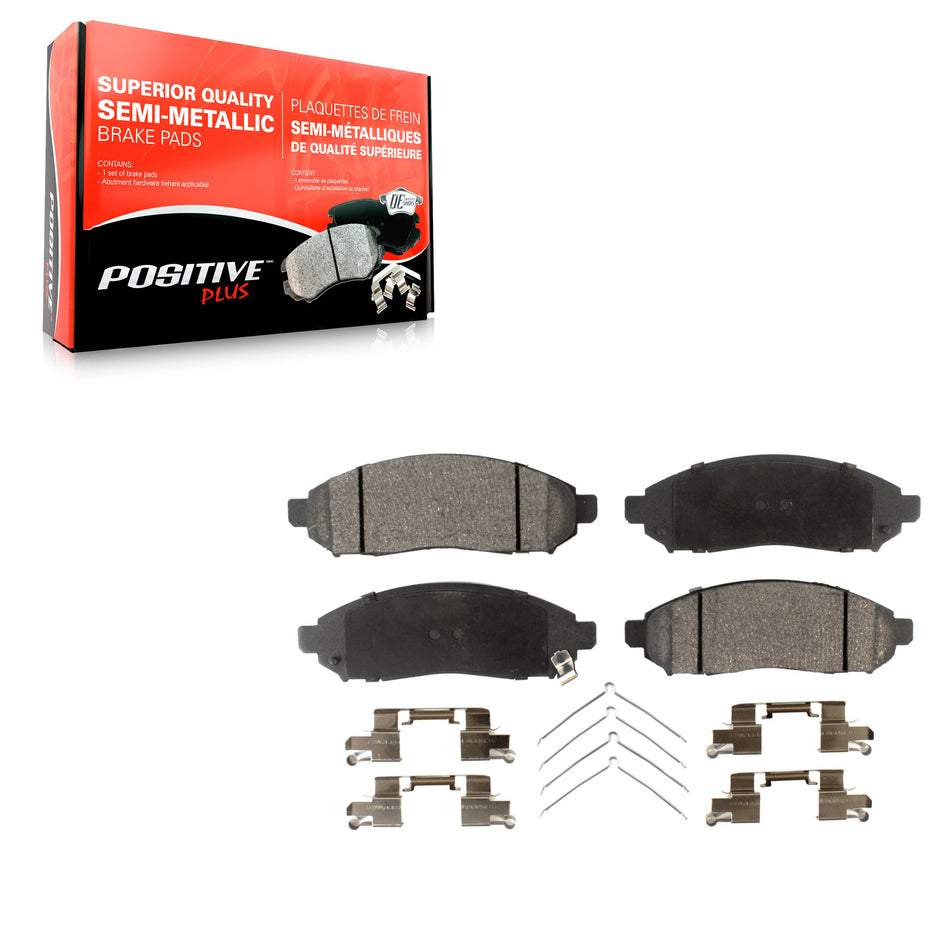 Front Semi-Metallic Disc Brake Pads PPF-D1094 For Nissan Frontier Pathfinder NV200 Xterra LEAF City