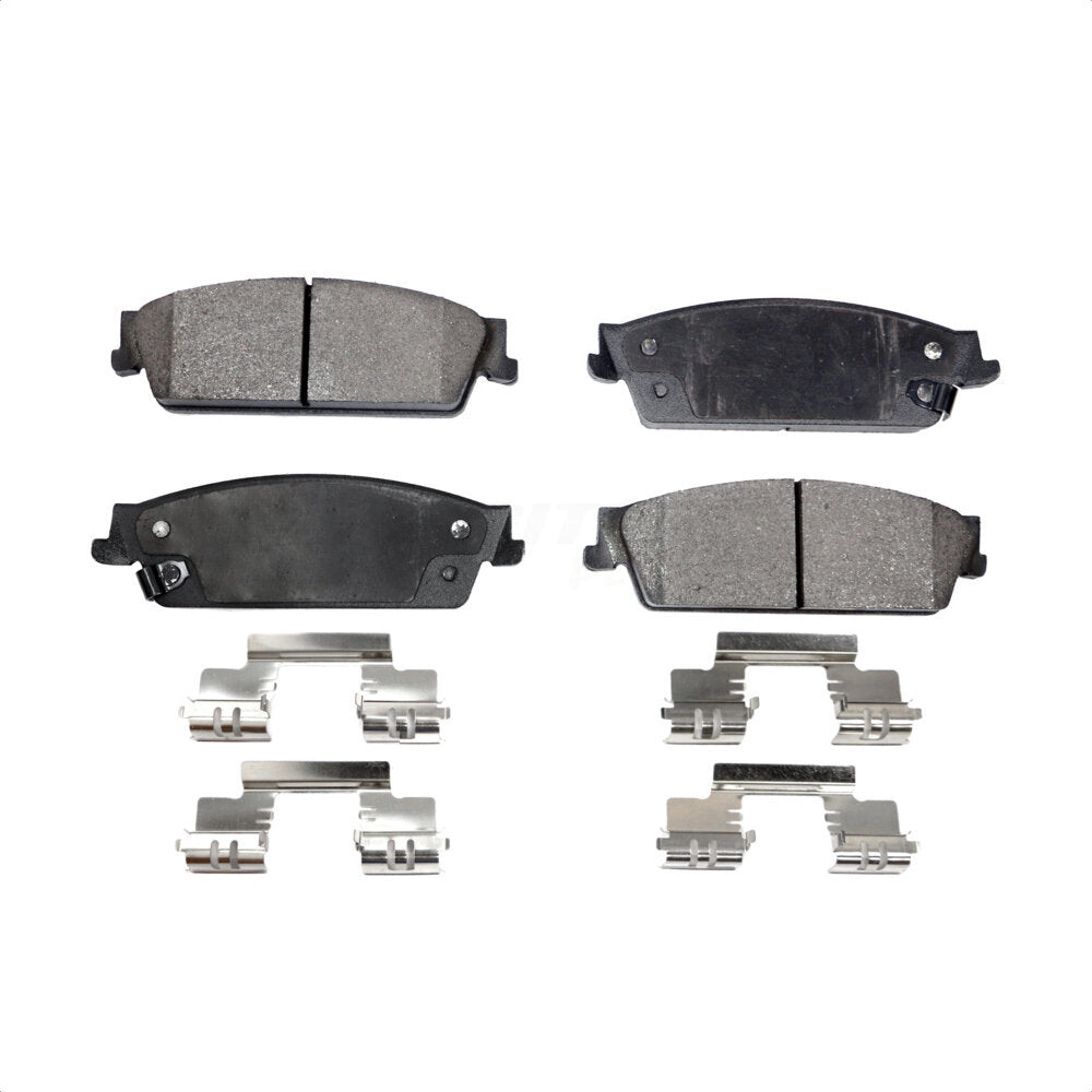 Rear Semi-Metallic Disc Brake Pads PPF-D1194 For Chevrolet Silverado 1500 GMC Sierra Tahoe Suburban Yukon Cadillac XL Avalanche Escalade ESV EXT by Positive Plus