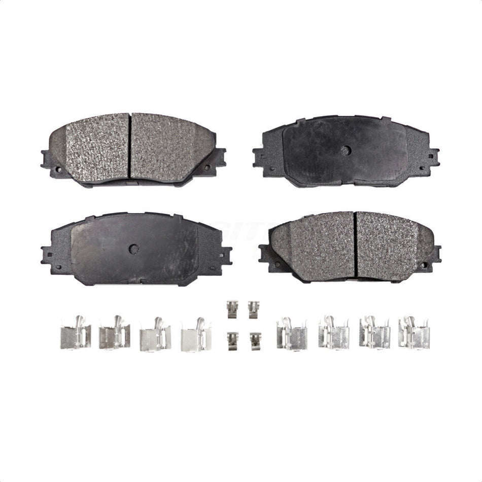 Front Semi-Metallic Disc Brake Pads PPF-D1211 For Toyota RAV4 Scion tC Matrix Pontiac Vibe Corolla iM Mirai by Positive Plus