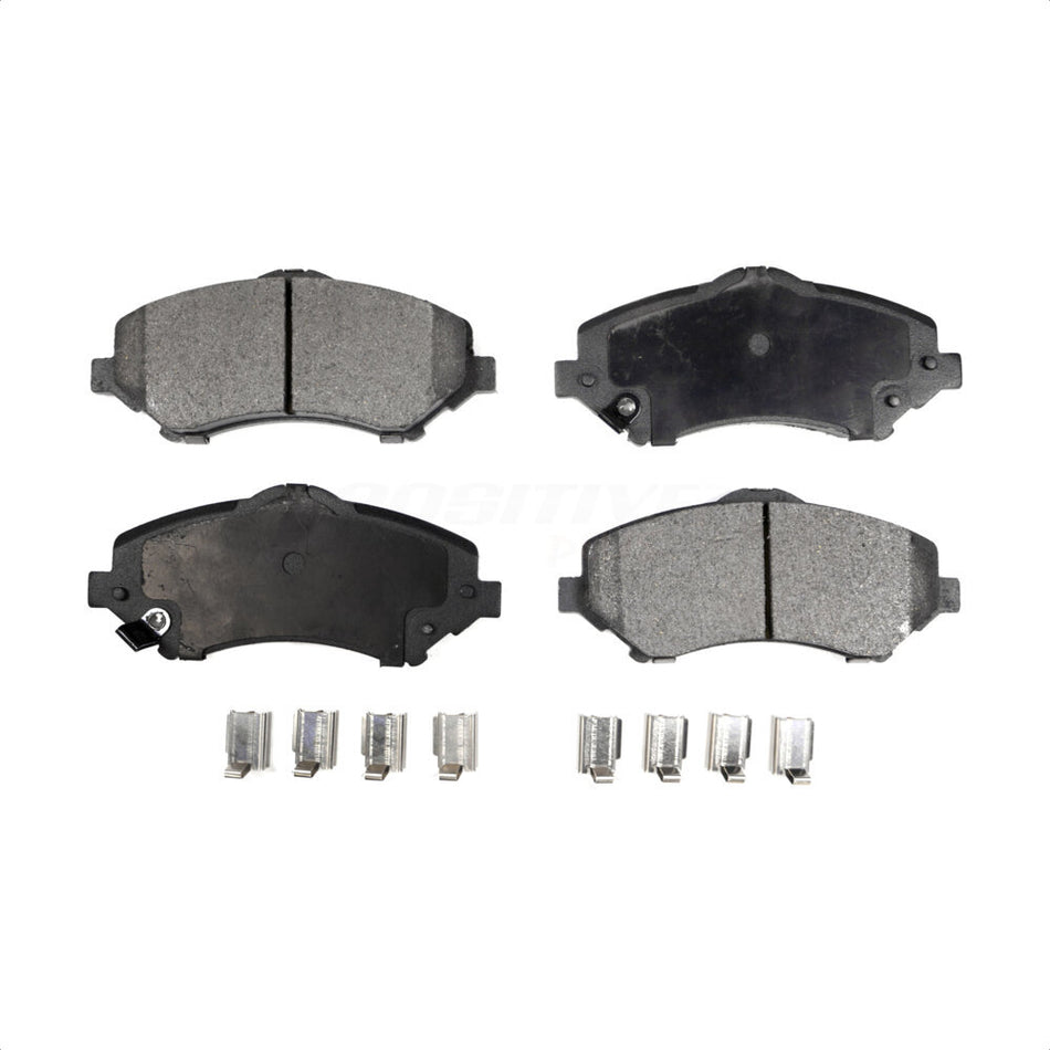 Front Semi-Metallic Disc Brake Pads PPF-D1273 For Jeep Wrangler Dodge Grand Caravan Chrysler Town & Country Journey Liberty Nitro JK Volkswagen Routan Ram C/V by Positive Plus