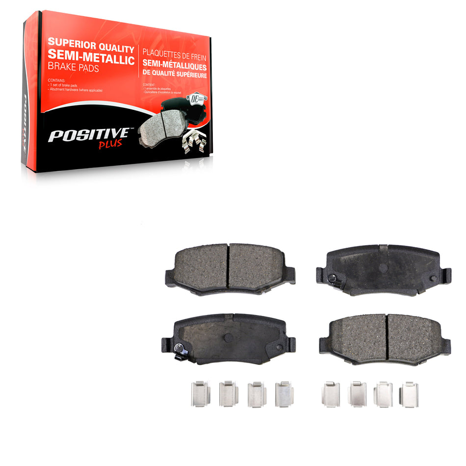 Rear Semi-Metallic Disc Brake Pads PPF-D1274 For Jeep Wrangler Liberty JK Dodge Nitro