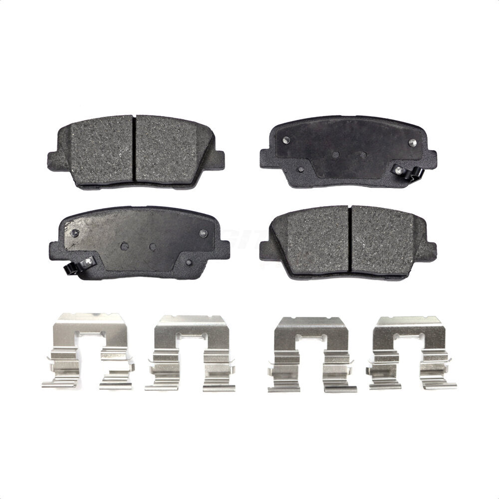 Rear Semi-Metallic Disc Brake Pads PPF-D1284 For Kia Hyundai Sorento Santa Fe Sport Sedona Genesis Coupe Entourage Borrego Equus K900 XL by Positive Plus