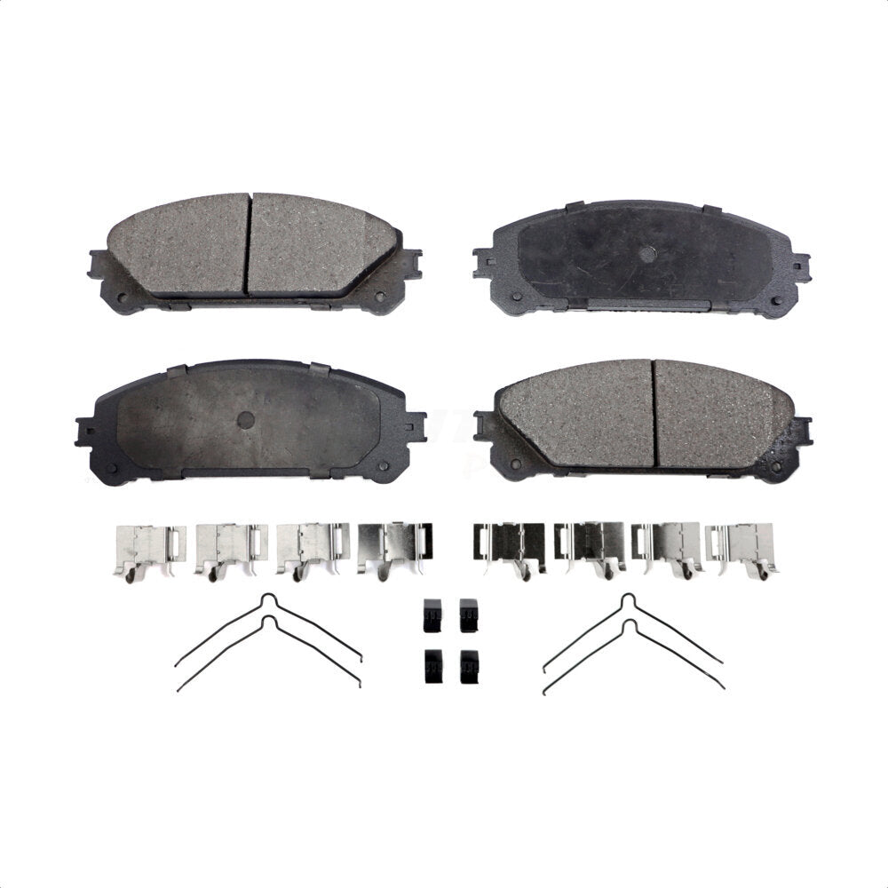 Front Semi-Metallic Disc Brake Pads PPF-D1324 For Toyota Highlander Lexus Sienna RX350 NX200t RX450h NX300 RX350L Camry NX300h RX450hL Avalon Subaru bZ4X Crown NX250 NX350 NX350h NX450h+ Solterra RAV4 by Positive Plus