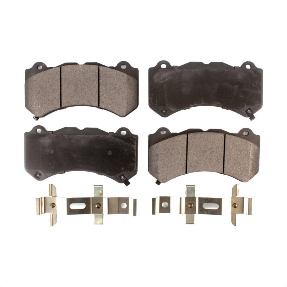 Front Semi-Metallic Disc Brake Pads PPF-D1405 For Jeep Grand Cherokee Dodge Chevrolet Charger Camaro Cadillac Challenger CTS Durango Corvette ATS by Positive Plus