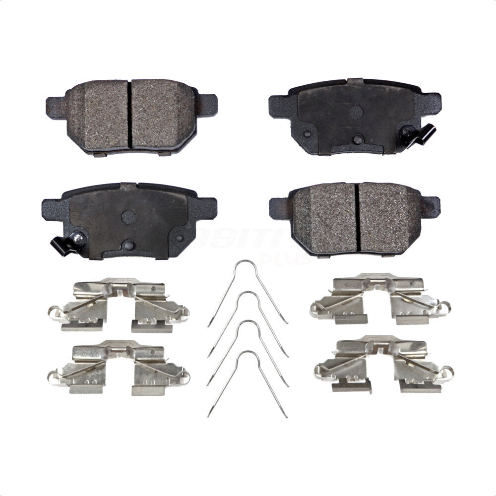 Rear Semi-Metallic Disc Brake Pads PPF-D1423 For Toyota Corolla Prius Scion xB Yaris tC Lexus CT200h Matrix Prime Pontiac Vibe iM Plug-In by Positive Plus