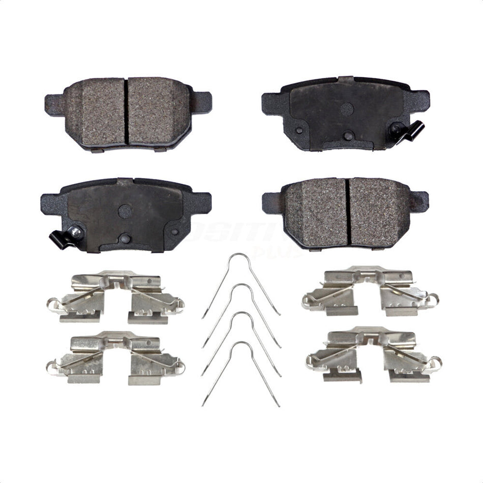 Rear Semi-Metallic Disc Brake Pads PPF-D1423 For Toyota Corolla Prius Scion xB Yaris tC Lexus CT200h Matrix Prime Pontiac Vibe iM Plug-In by Positive Plus